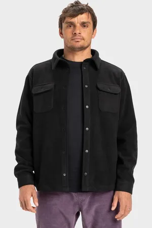 Quiksilver | Mens Surf Day Button Down Long Sleeve Shirt - - Size XL at Official Store