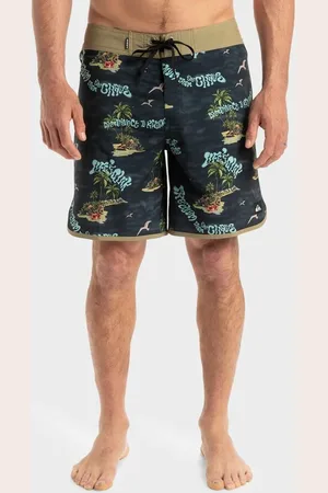 Quiksilver | Mens Surfsilk Scallop 18" Boardshorts - - Size 32 at Official Store