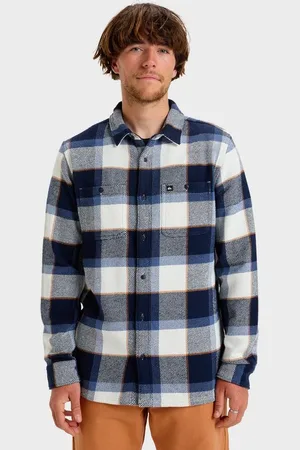 Quiksilver | Mens Seeker Long Sleeve Shirt - - Size XL at Official Store
