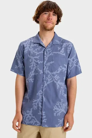 Quiksilver | Mens Beach Club Short Sleeve Shirt - - Size XXL at Official Store