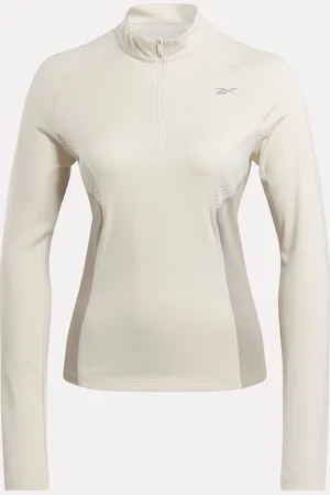 Reebok Running 1/4 Zip Bone