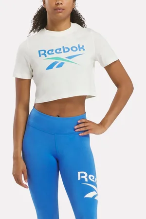 Reebok Identity Big Logo Crop T-Shirt Vintage Chalk