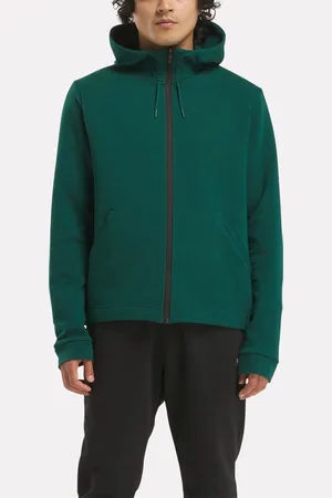 Reebok Active Collective Dreamblend Full-Zip Hoodie Collegiate Green