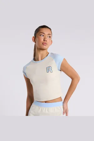 Reebok Ov Raglan Tee Alabaster/ Soft Blue