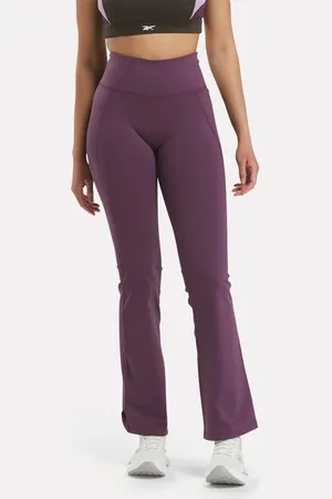 Reebok Lux High-Rise Mini-Flare Pants Midnight Plum