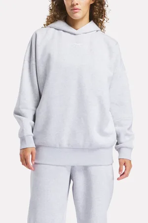Reebok Lux Oversized Hoodie Light Grey Heather