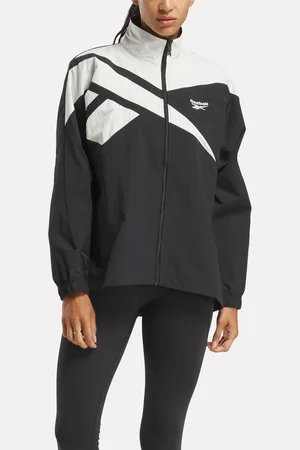 Reebok Open Hem Vector Track Jacket Night Black