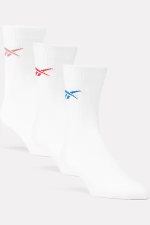 Reebok 3-Pack Sports Essentials Crew Socks White