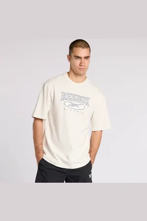 Reebok Cl Ae Big Logo Tee Chalk