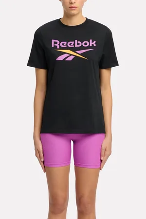 Reebok Identity Big Logo Tee Black/Purple/Electric Amber