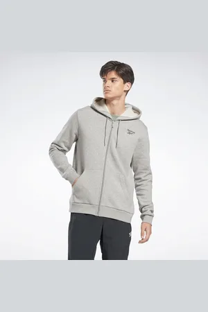 Reebok Ri Sl Fleece Fz Mgrey Heather/Vector Red