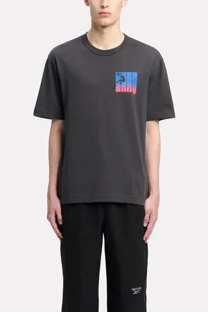 Reebok Gs Hs Shaq Silo Logo Tee Washed Black