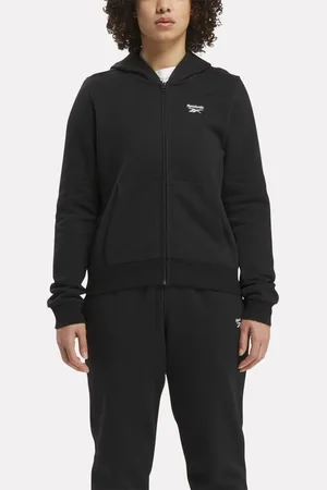 Reebok Identity Small Logo Fleece Full-Zip Hoodie Black