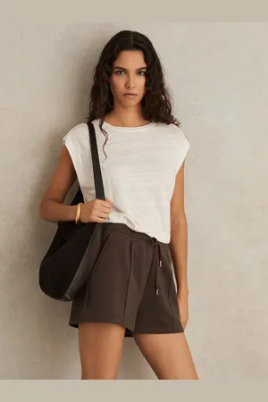 Reiss Joanna Modal Blend Drawstring Co-Ord Sweat Shorts