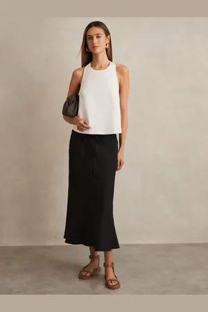 Reiss Roxi Slip Midi Skirt