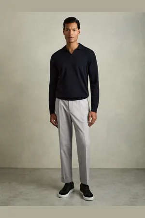 Reiss Brighton Relaxed Drawstring Trousers with Turn-Ups