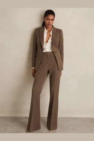 Reiss Gabi Petite Flared Suit Trousers