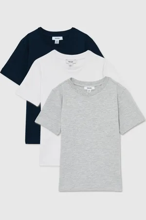 Reiss Honor 9-13 yrs 3 Pack Cotton Crew-Neck T-Shirts