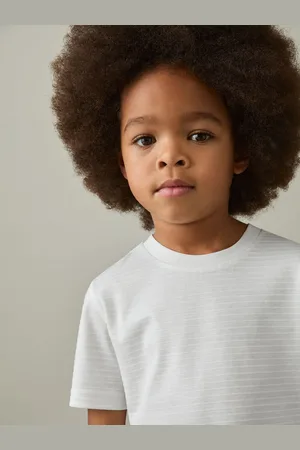 Reiss Leo 9-13 yrs Cotton Textured Crew-Neck T-Shirt