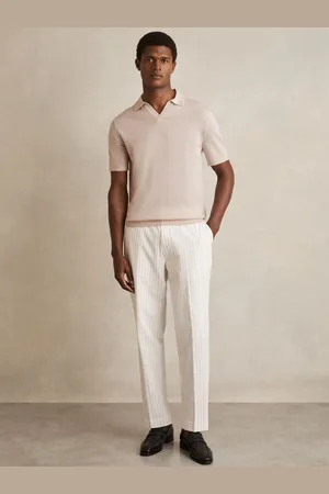 Reiss Duchie Merino Wool Open-Collar Polo Shirt