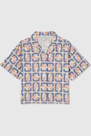 Reiss Eva Geometric Chain Print Shirt