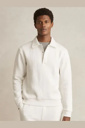 Reiss Saxon Jersey Ribbed Polo Shirt