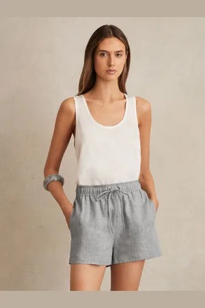 Reiss Willow Linen Blend Drawstring Shorts