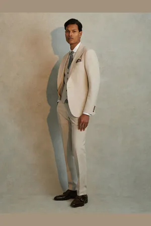 Reiss Belmont Slim Fit Side Adjuster Trousers