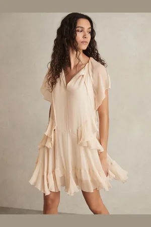 Reiss Lexie Ruffle Mini Dress