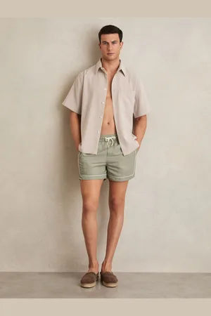 Reiss Azure Piped Drawstring Swim Shorts