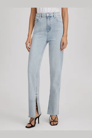 Paige Straight Leg Split Hem Jeans