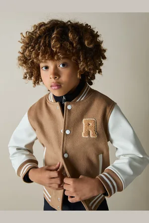 Reiss Jasper 3-9 yrs Wool-Blend Contrast Varsity Jacket