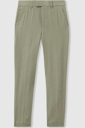 Reiss Kin Junior Slim Fit Linen Adjustable Trousers