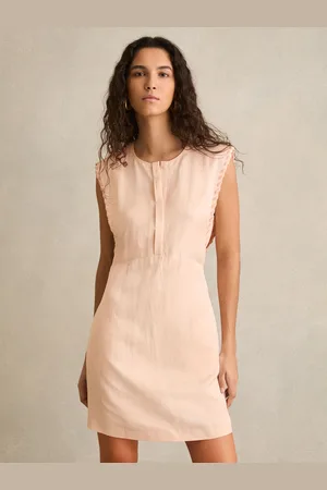 Reiss Fawn Whipstitch Sleeveless Shift Dress