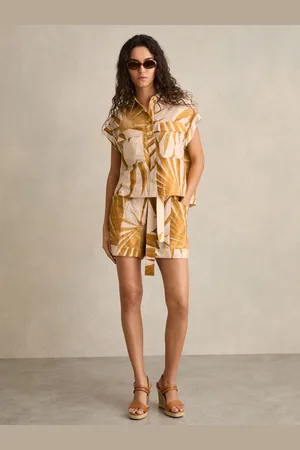 Reiss Hannah Palm Print Shirt