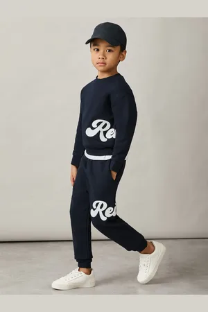 Reiss Grover 3-9 yrs Cotton-Blend Logo Script Sweatshirt