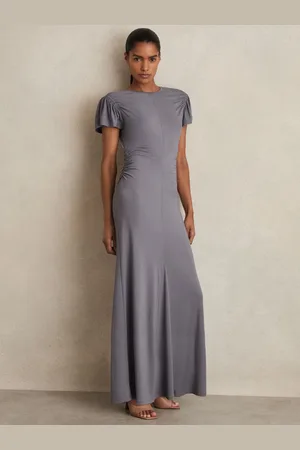 Reiss Helia Modal Blend Ruched Jersey Dress