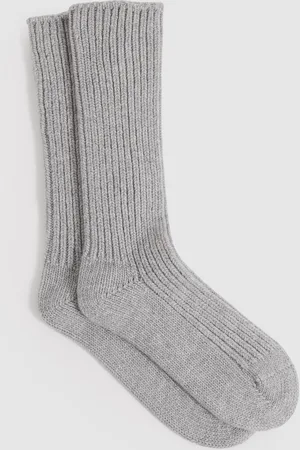 Reiss Carmen Rib-Knit Socks With Cashmere