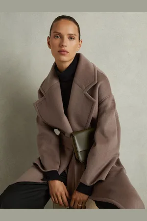 Reiss Bridget Wool-Blend Blindseam Coat