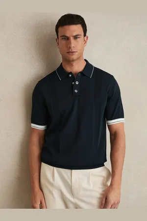 Reiss Portman Tipped Knit Polo Shirt