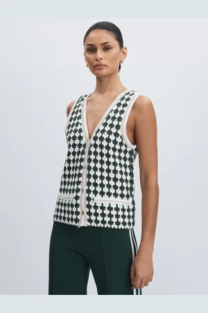 The Upside Crochet Button Through 100% Cotton Vest