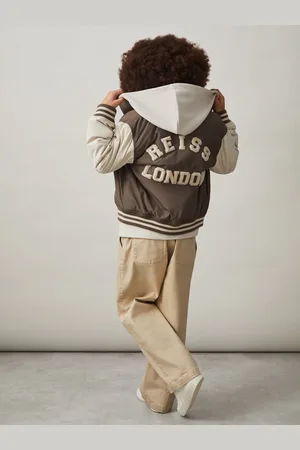 Reiss Arkan Colourblock Varsity Bomber Jacket
