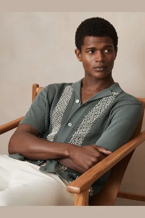 Reiss Accra | Ch?? Beaded Crochet Shirt