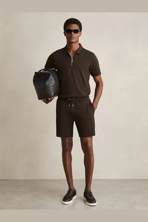 Reiss Amarillo Textured Drawstring Shorts