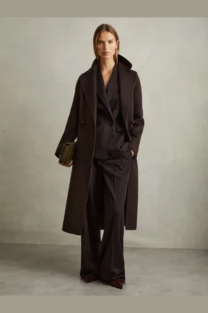 Reiss Lucia Petite Wool Blend Double Breasted Blindseam Coat