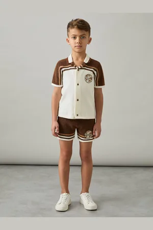 Reiss Pete Chenille Airlines Embroidery Shorts