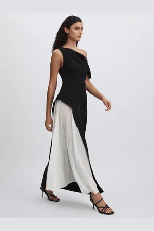 Acler Sudden Midi Dress with Contrast Skirt