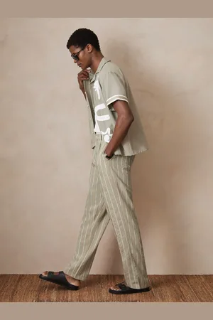Reiss Angus | Ch?? Pinstripe Wide-Leg Trousers