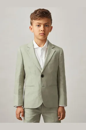 Reiss Kin Junior Linen Single Breasted Blazer