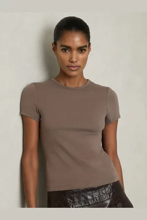 Reiss Jolie Stretch-Cotton Crew-Neck T-Shirt